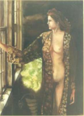 Painting: No. 043   WOMAN AT A WINDOW
